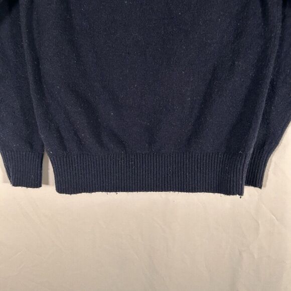 J. Crew Lambs Wool Blend Sweater Women's Medium Blue Knit Crew Neck Pullover - Picture 9 of 9